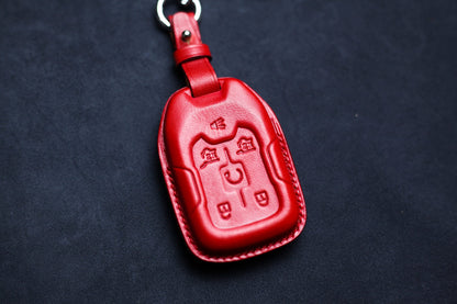 Cover Fit For Acadia Denali Key Fob Case G.M.C AT4 2020 2021 2022 Smart Remote Case Yukon Trim Sle Slt Sierra Denali Ultimate Keyless Case