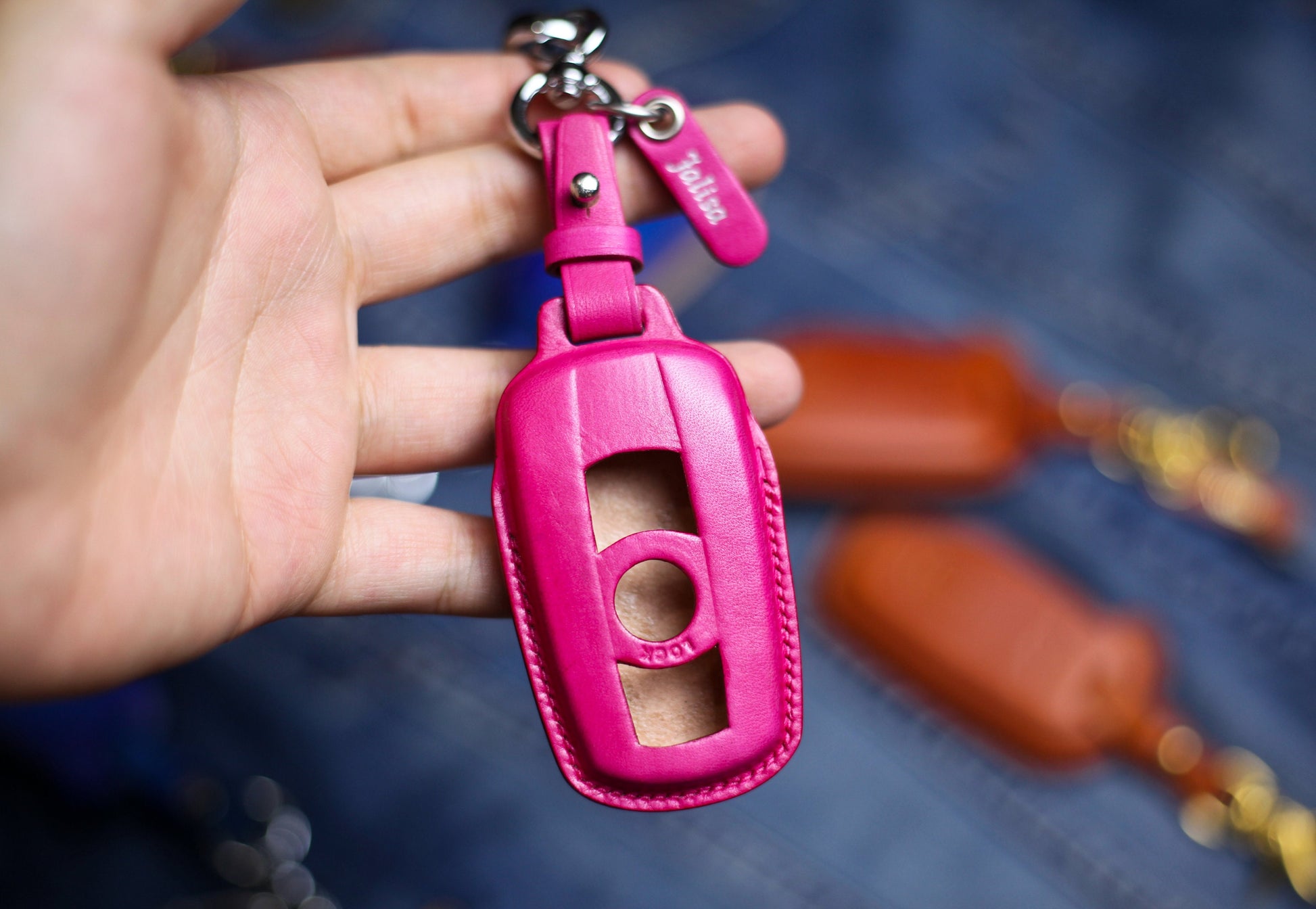 Leather Key Fob Cover For E60 E90 E92 E70 E71 E72 E82 E87 E88 E89 X5 X6 For 1 3 5 6 Series Key Case Holster B.m.w Keyless Keychain Lanyard