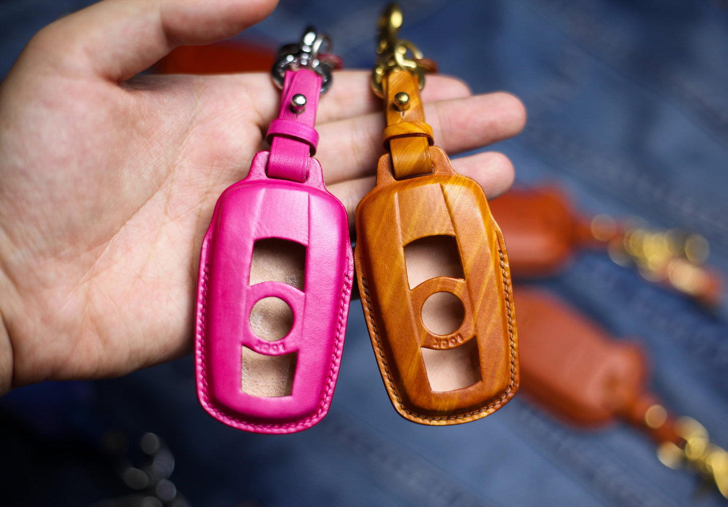 Key Fob Cover For B.m.w 3 5 6 Series E90 E91 E92 E60 E70 E71 E72 E82 E87 E88 E89 Leather Key Fob Case Cover Keychain Keyless Remote Holder