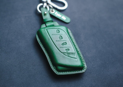 Leather Smart Key Fob Case for 2018-2021 Lexu Ls 500, Ls 500h Ux 200, Ux 250h Lc 500, LC 500h ES 350 ES 300H LX570 NX300h Lexu Accessories