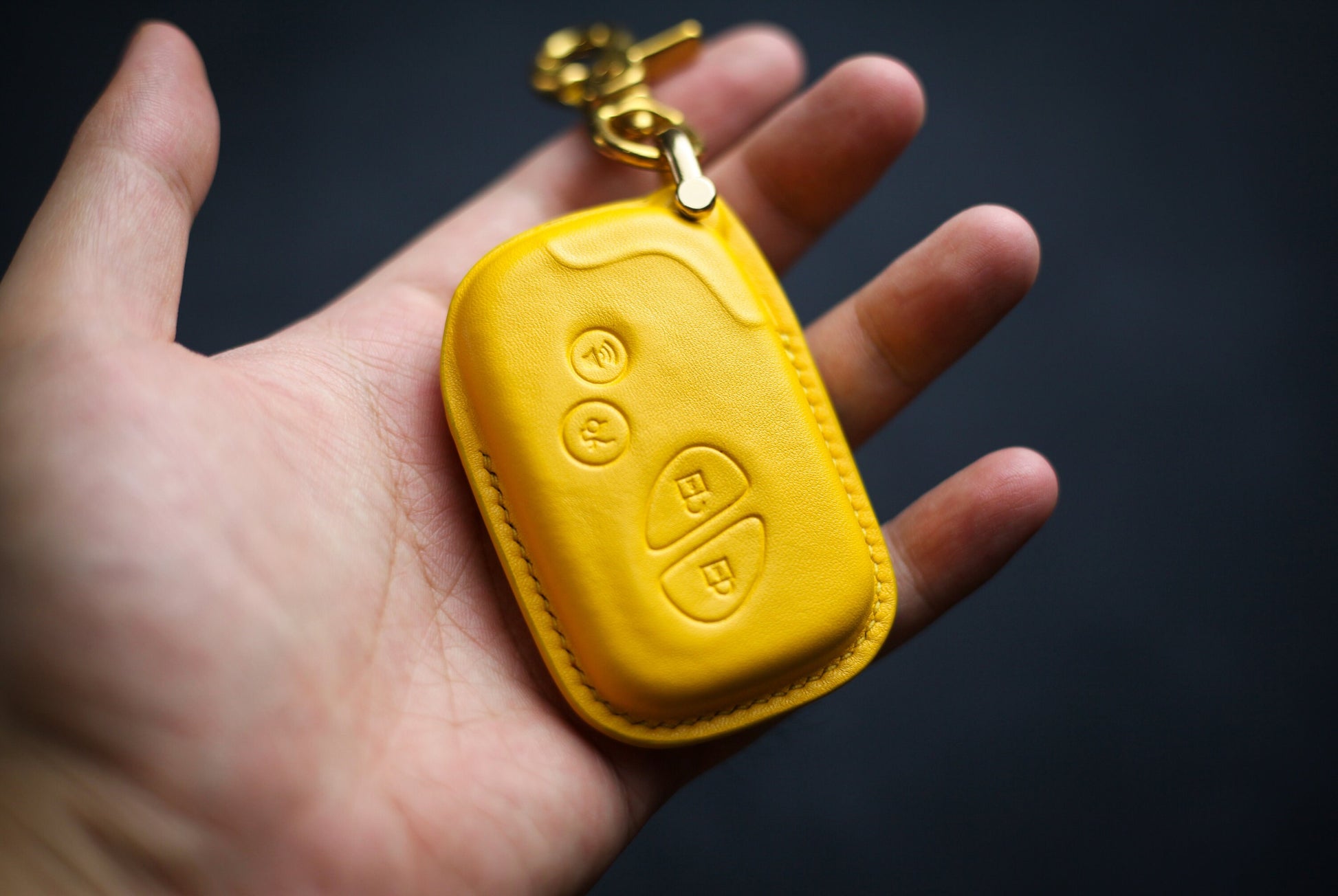 Leather Smart Key Fob Case for 2018-2021 Lexu Ls 500, Ls 500h Ux 200, Ux 250h Lc 500, LC 500h ES 350 ES 300H LX570 NX300h Lexu Accessories