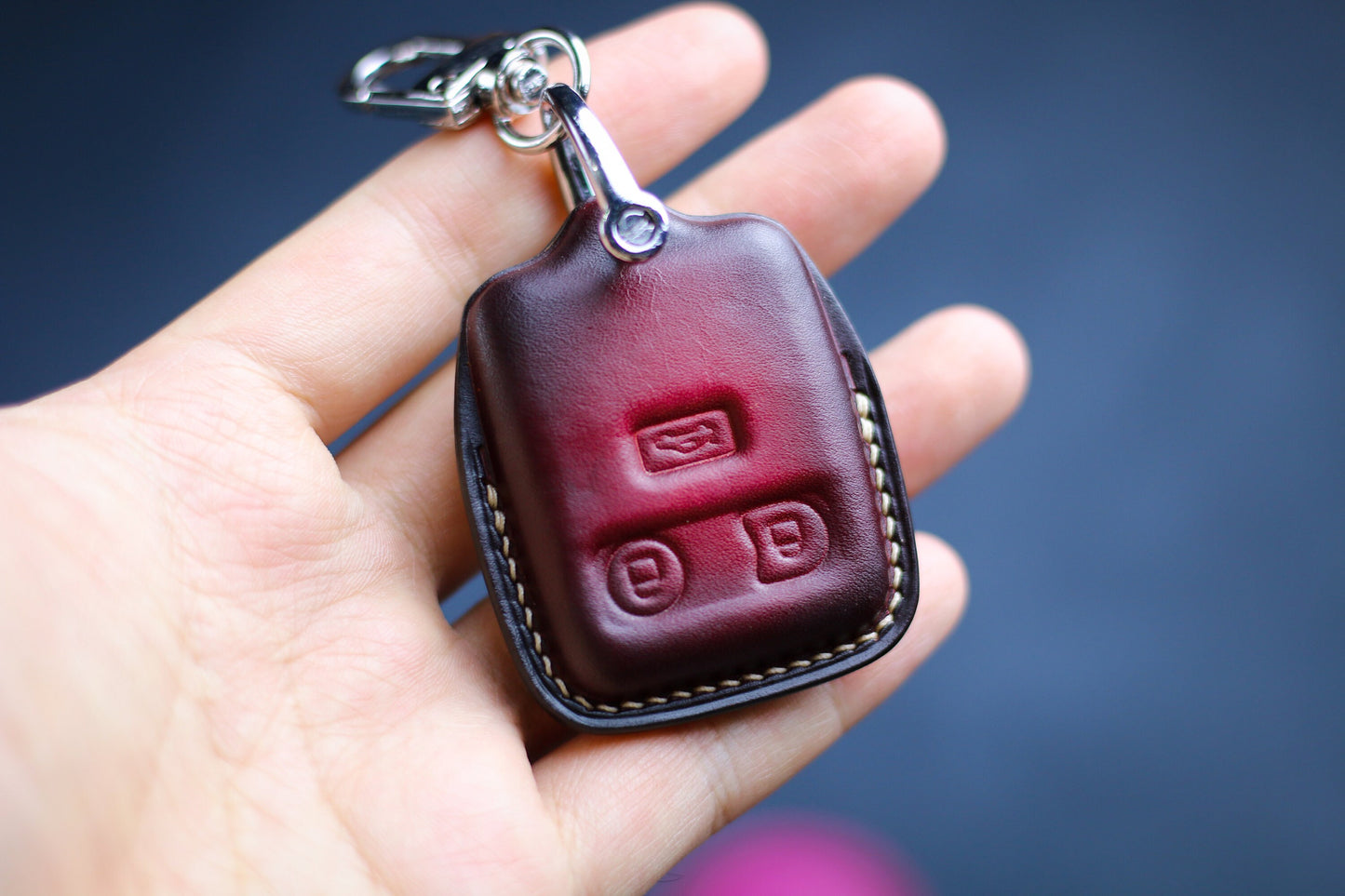 Leather Key Fob Cover For 2003 2004 2005 2006 2007 F100 F150 F250 F350 2008 Remote Case Key Holder Escape Explorer Sport Keychain Lanyard