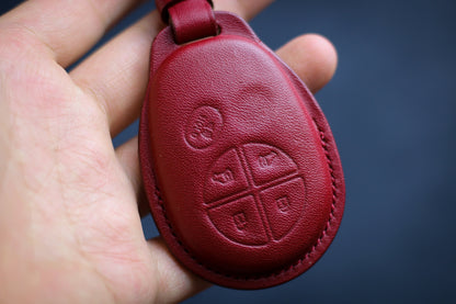 Toyotas Tacoma 2022 2021 2020 Tundra Sequoia Sienna Highlander Key Fob Cover Case Leather 2012 Toyotas Remote Holder Keychain Key Lanyard