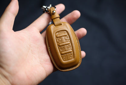 For Chryslerr Pacifica Key Fob Cover Minivan Keyless Case Chryslerr 300 Key Case Voyager 2020 2021 2022 2023 Keyless Holder Keychain Lanyard