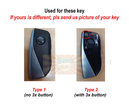 Cover for 2023 B.m.w 5 & 7 Series Smart Key Remote Leather Case Holster ix x7 i7 2023 B.m.w Accessories Keyless Key loop Keychain Lanyard