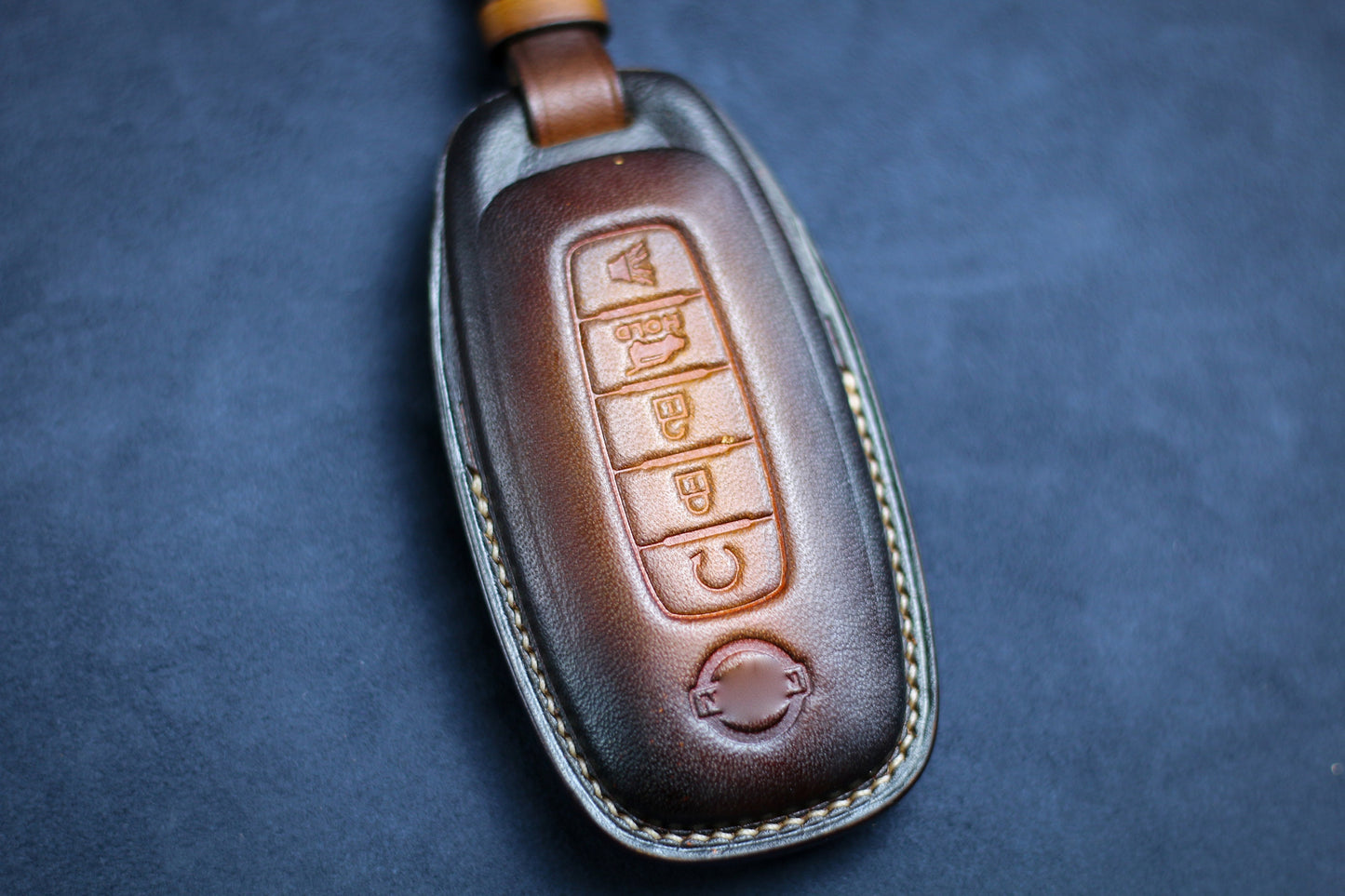 Leather Cover for 2023 Nissann New Form Key Pathfinder 2024 Altima Armada Maxima Qashqai Rogue Titan Kicks Frontier Keyless Remote Holder