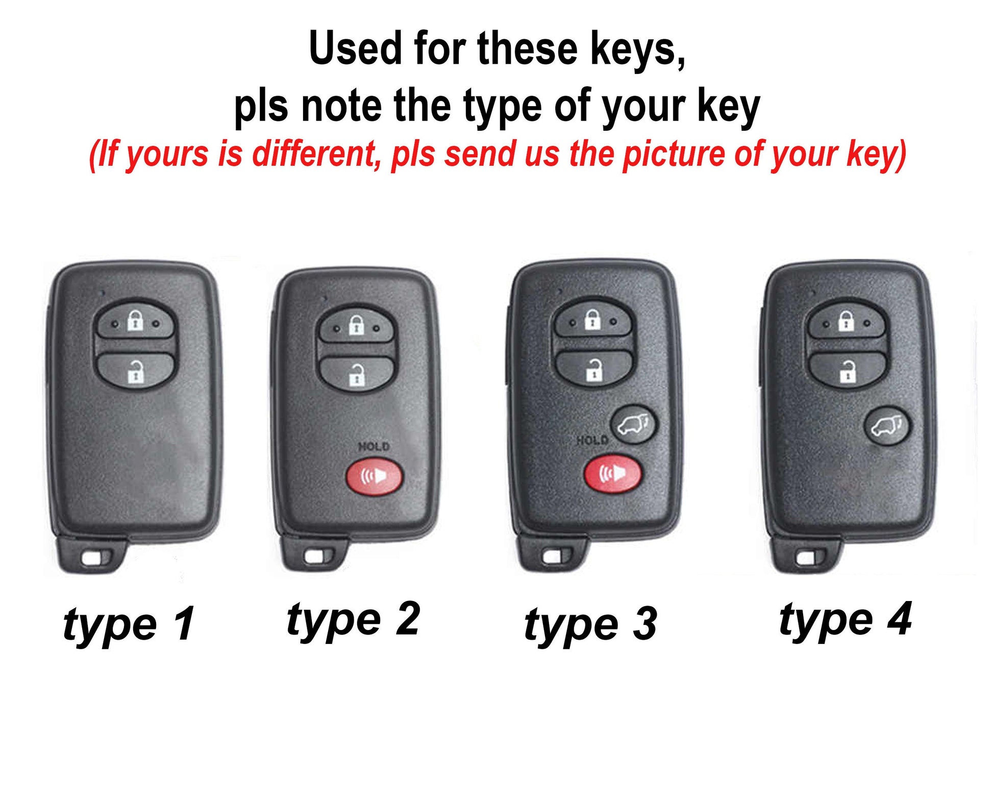 Key Fob Cover For 2/3/4 Buttons Key Fob Case 86 Prius 2015 Venza 4 Runner 2017 4Runner Sequoia Tacoma Keychain Remote Holder Accessories