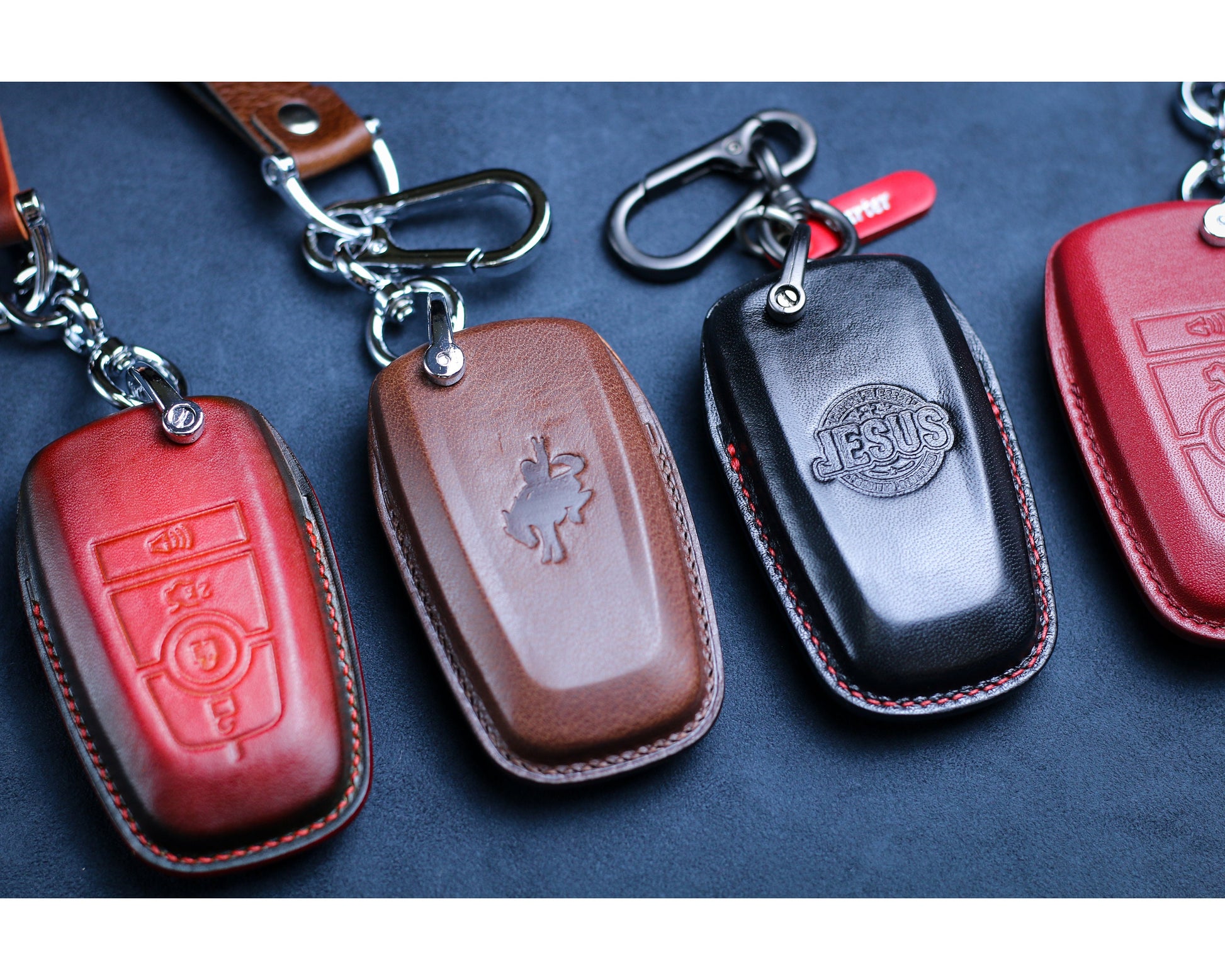 Customized Emblem Logo Remote Cover For 2024 Bronco Bigfoot Key Fob Case 2023 Bronco Sport Keyless Holder Custom Bronco Sasquatch Keychain