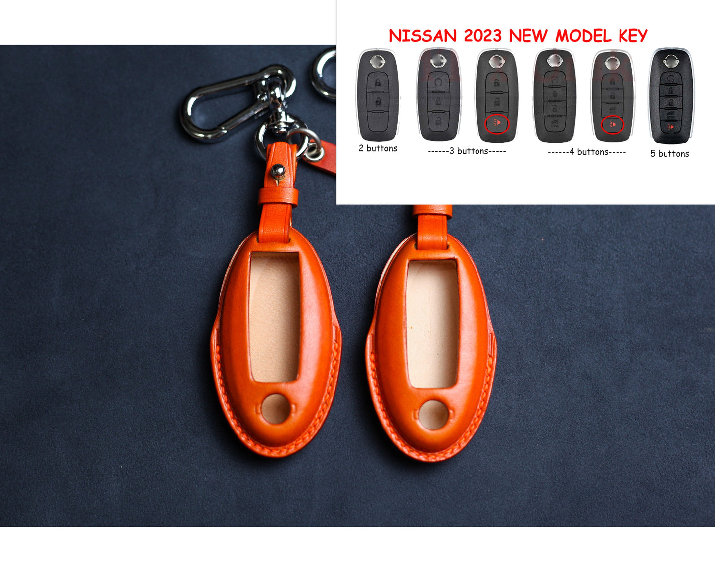 For 2023 2022 Nissaan Key Fob, Leather Fob Cover Case Pathfinder Qashaqai Rogue Altima 2023 Remote Holder For Infinitis 2023 Nissaan