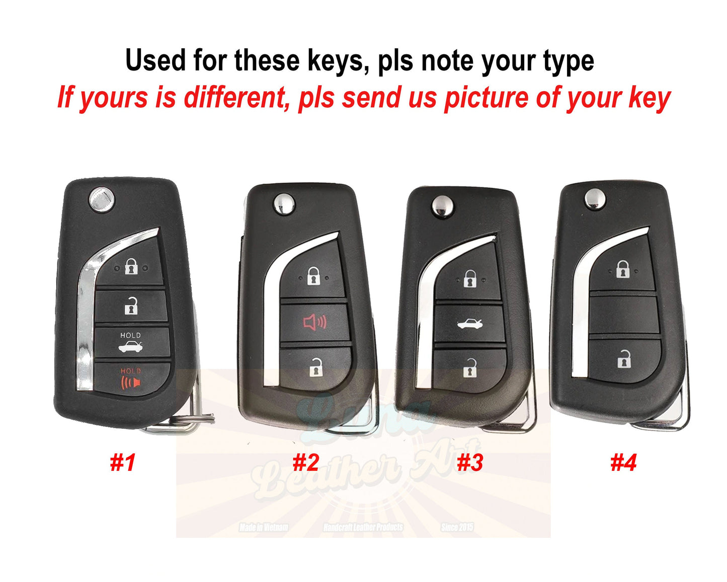 Leather Cover For Flip Key 2015 Camry 70 Prado Prius CHR Clicker Hilux Corolla Key Fob Case Folding Flip Remote Holder Prius Accessories