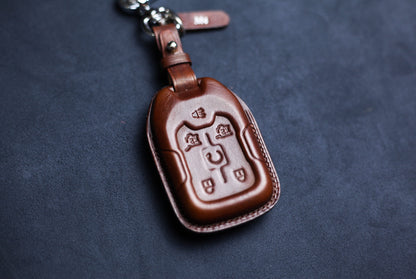 Cover Fit For Acadia Denali Key Fob Case G.M.C AT4 2020 2021 2022 Smart Remote Case Yukon Trim Sle Slt Sierra Denali Ultimate Keyless Case