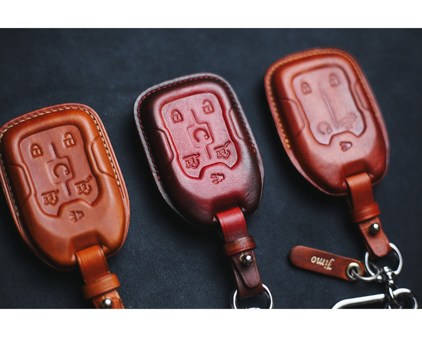 Cover Fit For Acadia Denali Key Fob Case G.M.C AT4 2020 2021 2022 Smart Remote Case Yukon Trim Sle Slt Sierra Denali Ultimate Keyless Case