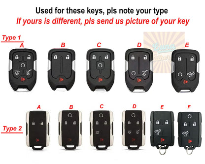 For 2025 Canyon AT4X Key Fob Cover Elevation 2022 2023 2024 Smart Remote Case Yukon XL Denali Ultimate Sierra 1500 Pickup Truck Remote Case