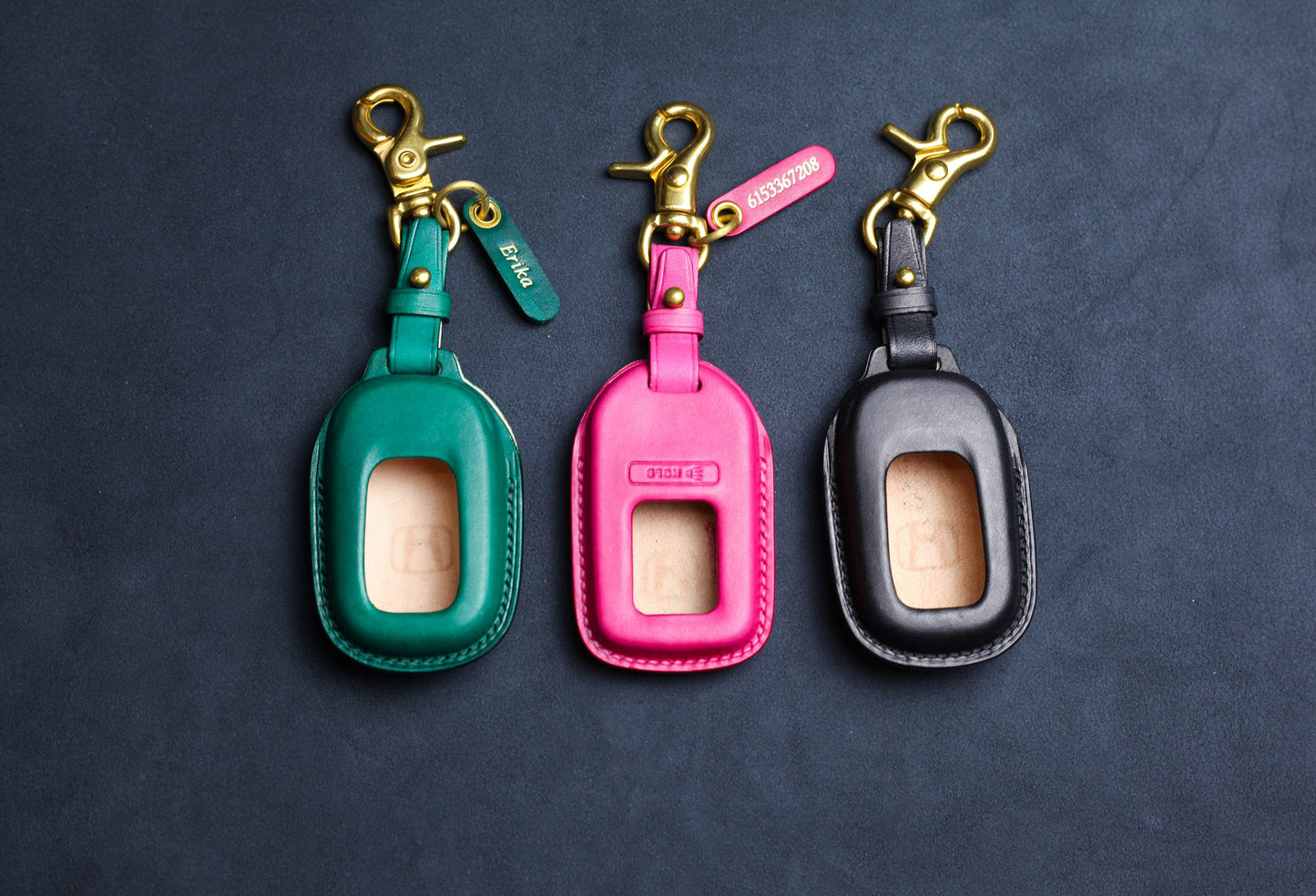 Key Fob Cover Holder fit for Hondaa Odyssey, Clarity, Accord, Civic CR-V, Crv, Pilot EX EX-L, Passport, Insight Hybrid Personalized keychain