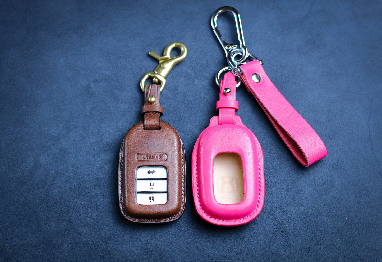 2022 2023 Hondaa Leather Key Fob Cover Case Hondaa Civic Accord Pilot Trailsport CRV HRV Passport Keychain Remote Holder Hondas Accessories