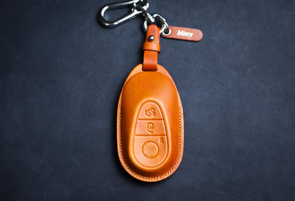 Key Fob Cover Case for CLa Gl R SLk A B C S E GLA GLk CLs GLc GLr Class Benz AMG W204 W205 W212 W463 W176 W210 W202 Remote Holder