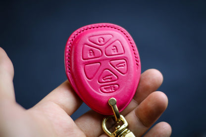 Leather Key Fob Cover for Chevy Colorado 2000 2001 Sierra Canyon H3 Chevy 2002 2003 Venture Case Protector for Gm-C Canyon Buickk H3T