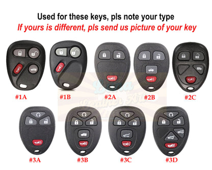 Cover For Old Model Key Fob Chevy Tahoe Trailblazer Chevy Traverse Suburban 2000-2014 G m c Sierra Yukon Silverado Buickk Hummee