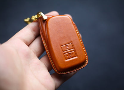 Leather Smart Key Fob Case for 2018-2021 Lexu Ls 500, Ls 500h Ux 200, Ux 250h Lc 500, LC 500h ES 350 ES 300H LX570 NX300h Lexu Accessories