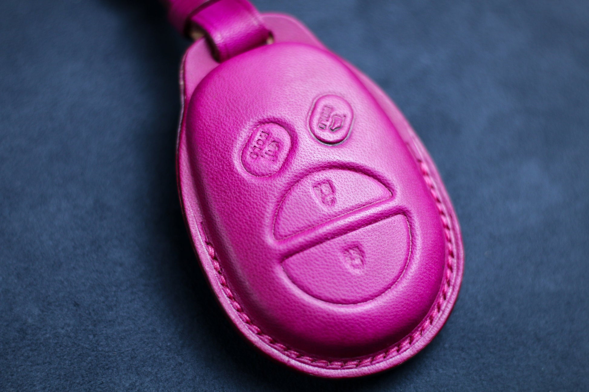 For Tundra Tacoma 2017 2018 2019 2020 2021 2022 TRD Pro Key Fob Cover Case Leather Toyotas Accessories Keychain Smart Remote Keyless Holder