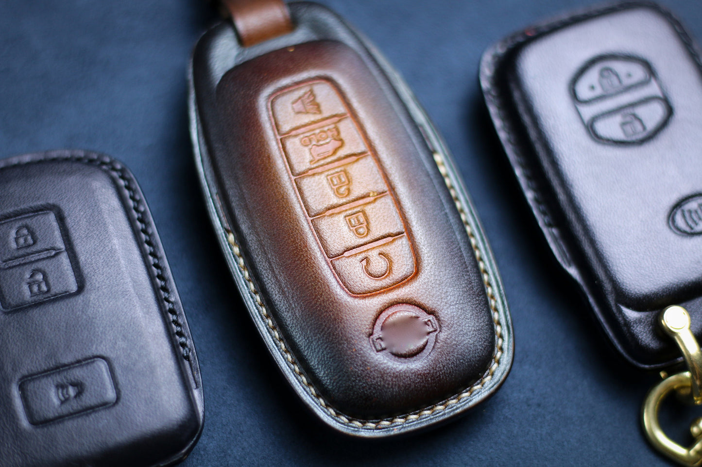 Leather Cover for 2023 Nissann New Form Key Pathfinder 2024 Altima Armada Maxima Qashqai Rogue Titan Kicks Frontier Keyless Remote Holder