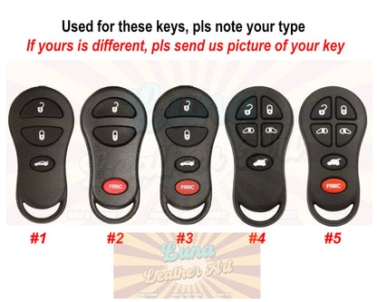 Key Fob Cover For For Dakota Durango Transmitter 2002 2003 Sebring LHS Chryslerr Voyager Liberty Concorde Remote Grand Caravan Case Holder