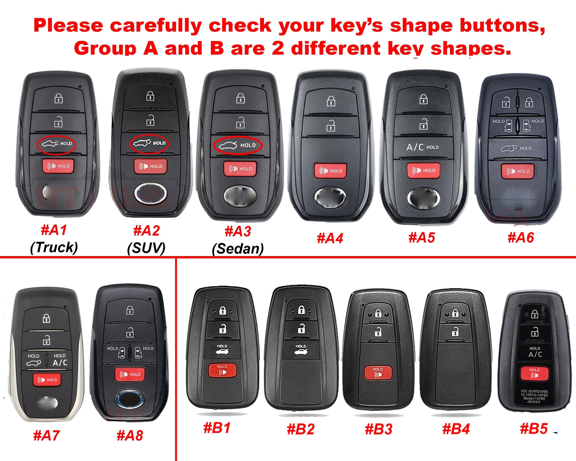 Leather Cover for 2024 Tundra Trd Pro Sr Sr5 Platinum Capstone Pickup Key Fob Cover Case Custom Tundra Keychain Keyless Remote Holder