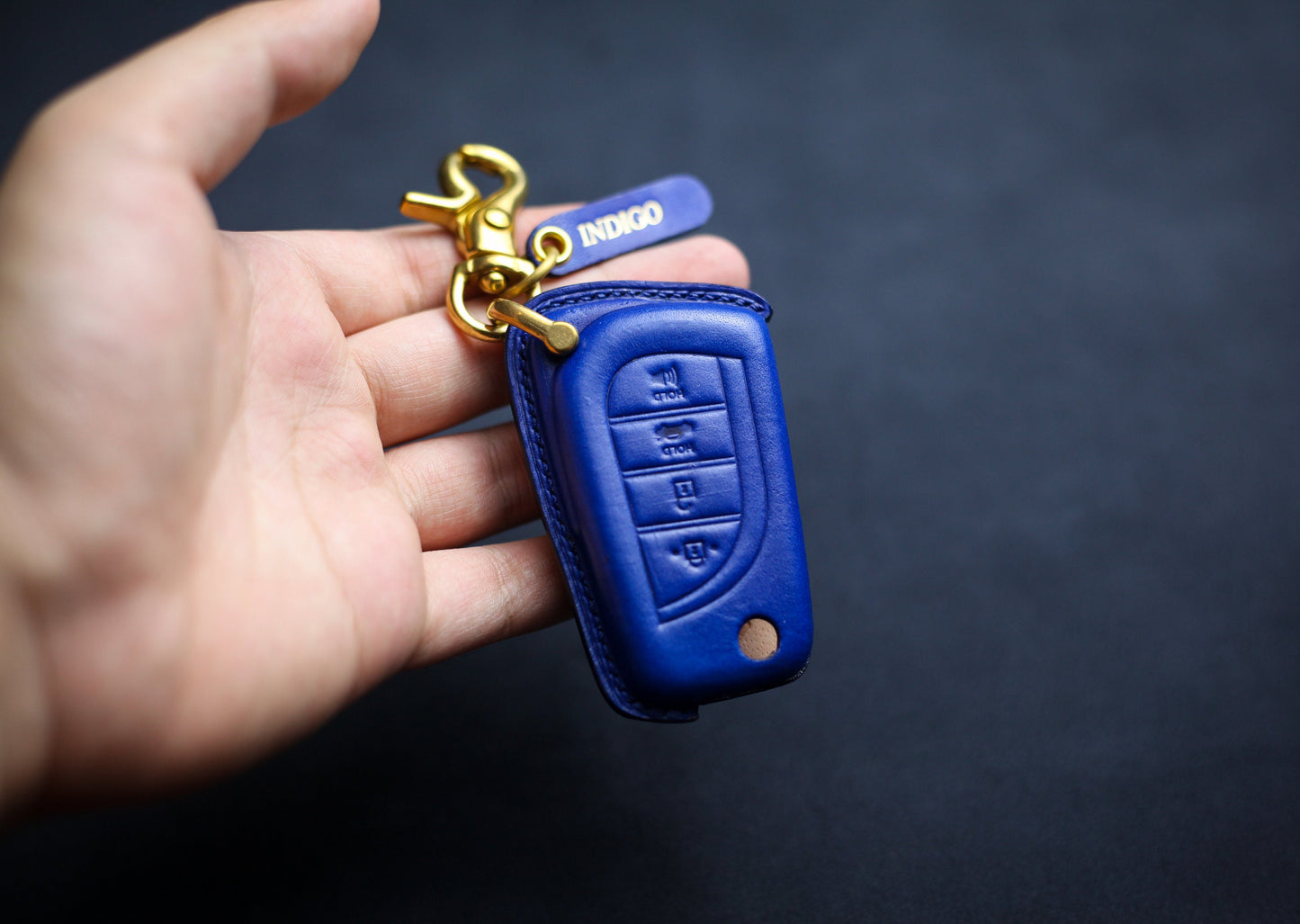 Leather Cover For Flip Key 2015 Camry 70 Prado Prius CHR Clicker Hilux Corolla Key Fob Case Folding Flip Remote Holder Prius Accessories