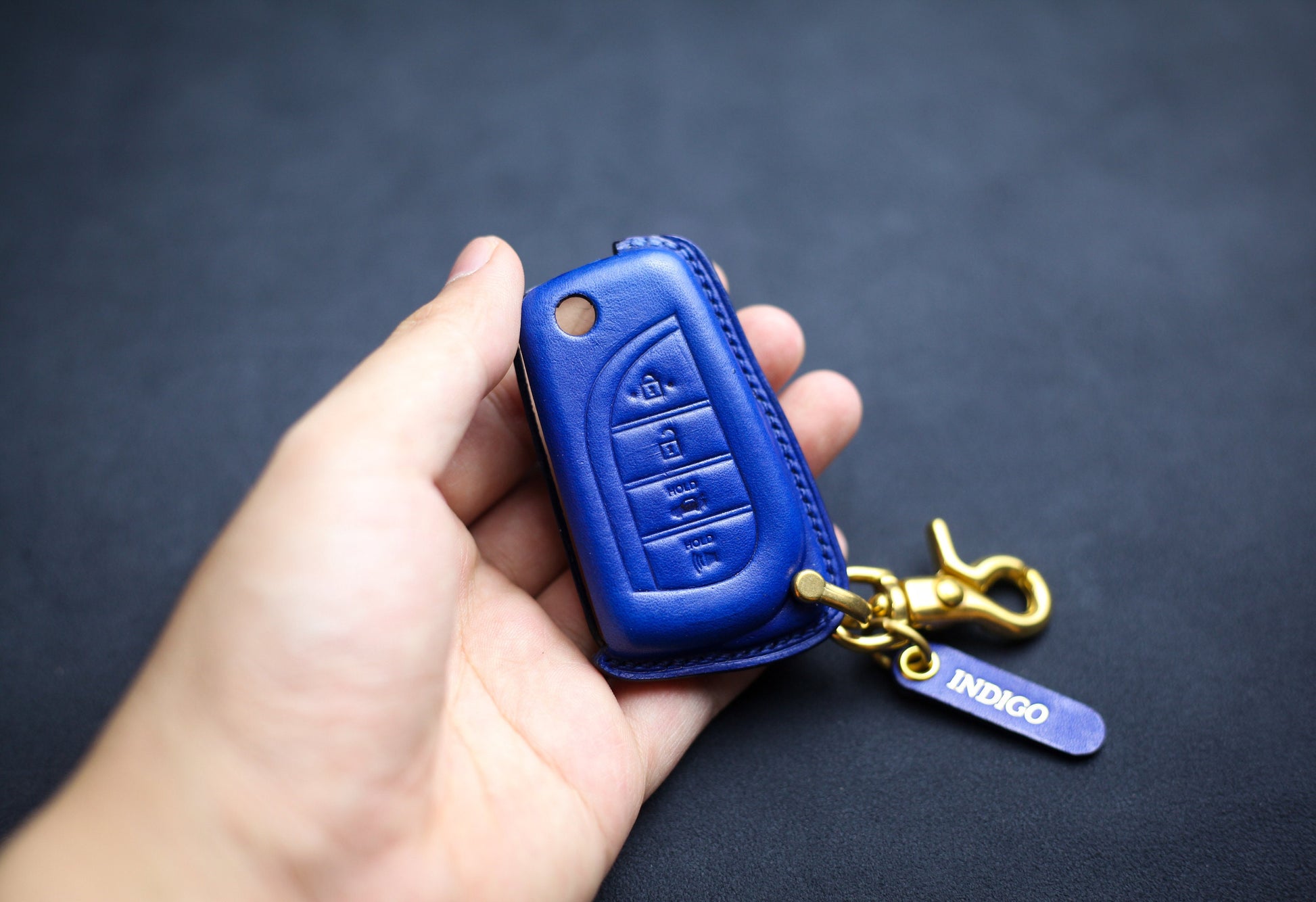 Leather Cover For Flip Key 2015 Camry 70 Prado Prius CHR Clicker Hilux Corolla Key Fob Case Folding Flip Remote Holder Prius Accessories