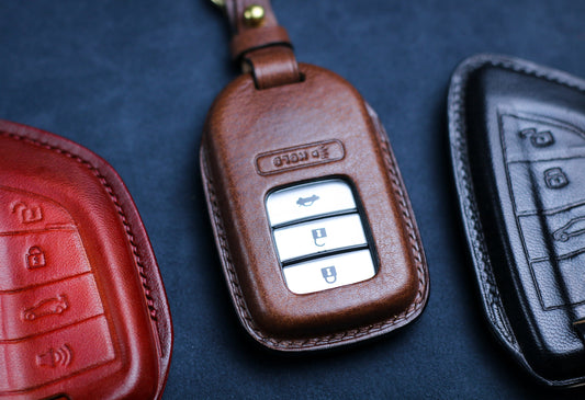 Key Fob Cover Holder fit for Hondaa Odyssey, Clarity, Accord, Civic CR-V, Crv, Pilot EX EX-L, Passport, Insight Hybrid Personalized keychain