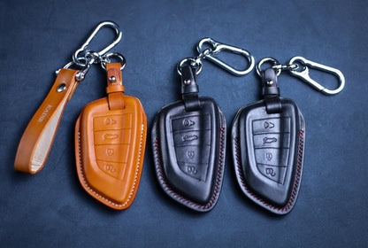 Leather Key Fob Cover For GR Supra A90 GR86 Case 2019 2020 2021 GR Supra A90 Mk4 Mk5 Remote Holder Supra Gr Accessories