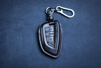 For Toyotaa Supra A90 Mk5 Supra Key Fob Cover Case Leather 2021 2022 2023 Toyotas A91 Mk4 Mk5 GR Supra Keyless Remote Holder Supra Lanyard