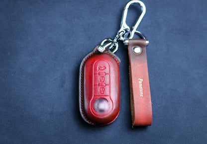 Fiatt Accessories Fiatt Flip Key Fob Cover Fiatt 500 500X 500L Key Case 2017 2018 2019 2020 Fiats Panda Punto Brava Remote Holder Keychain