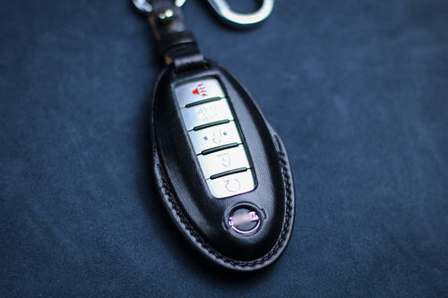 Cover For 2023 2022 Nissans Infinitis Leather Key Fob Nissan Pathfinder Xtrail Altima Armada Kicks Qashqai Rogue Remote Nissaan Accessories