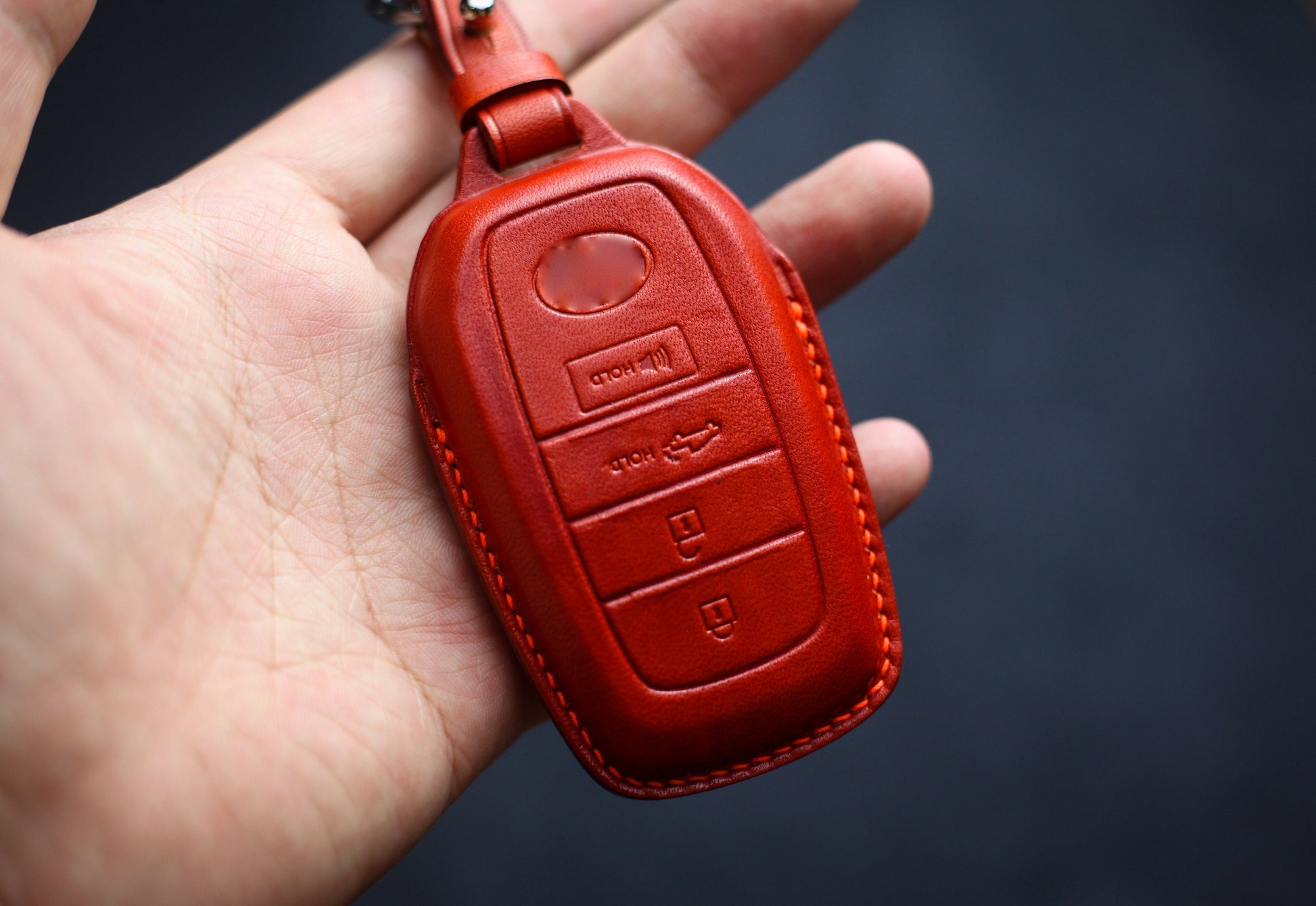 Leather Cover For 2024 Sequoia Venza 2021 2022 2023 Key Fob Case Remote Case Key Holster RAV 4 Sienna bZ4X Hybrid Tundra Car Accessories