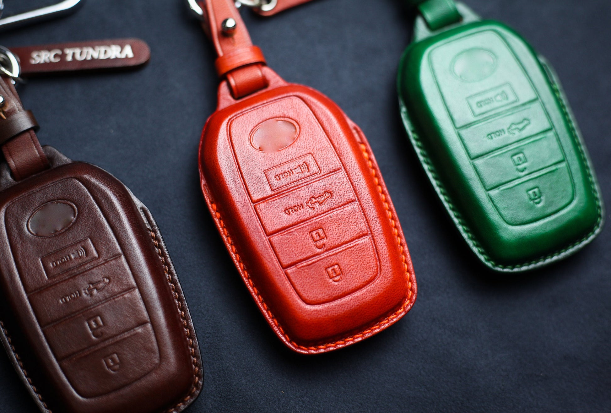 Cover For 2024 RAV4 Venza Sequoia Key Fob Case Leather 2022 2023 RAV 4 Venza bZ4X Hybrid Keychain Keyless Remote Holder Tundra Accessories