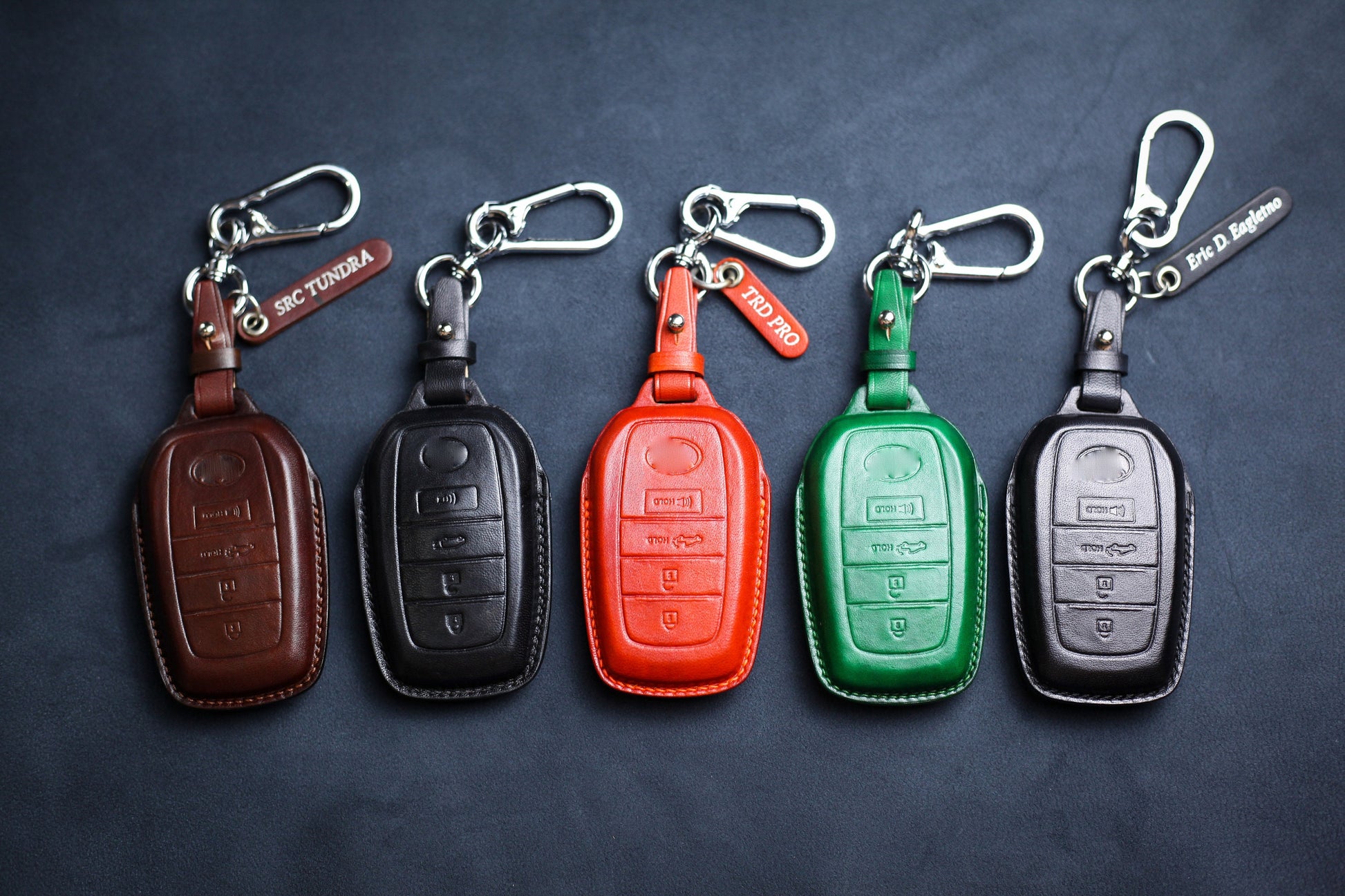Cover For 2024 RAV4 Venza Sequoia Key Fob Case Leather 2022 2023 RAV 4 Venza bZ4X Hybrid Keychain Keyless Remote Holder Tundra Accessories