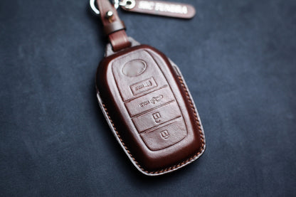Key Cover For 2021 2022 2023 Venza Tundra SR5 TRD Pro Sequoia SR5 Fob Case Leather Toyotas Truck Keyless Remote Holder Tundra Accessories