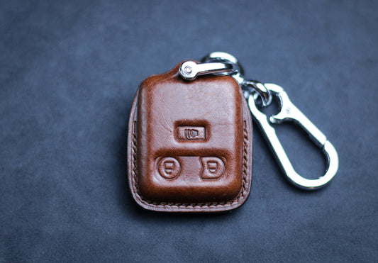 Leather Key Fob Cover For 2003 2004 2005 2006 2007 F100 F150 F250 F350 2008 Remote Case Key Holder Escape Explorer Sport Keychain Lanyard