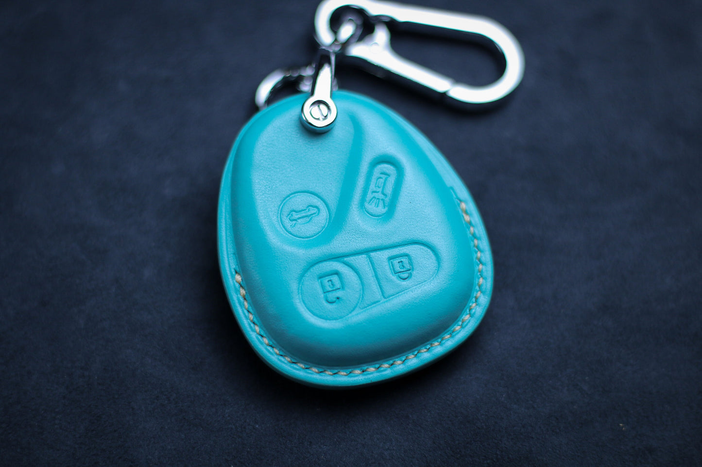 Leather Cover For Buickk Key Fob Enclave Allure Century Enclave LaCrosse LaSabre Lucerne Rainier Tarraza 2008 2009 2010 Denali Accessories