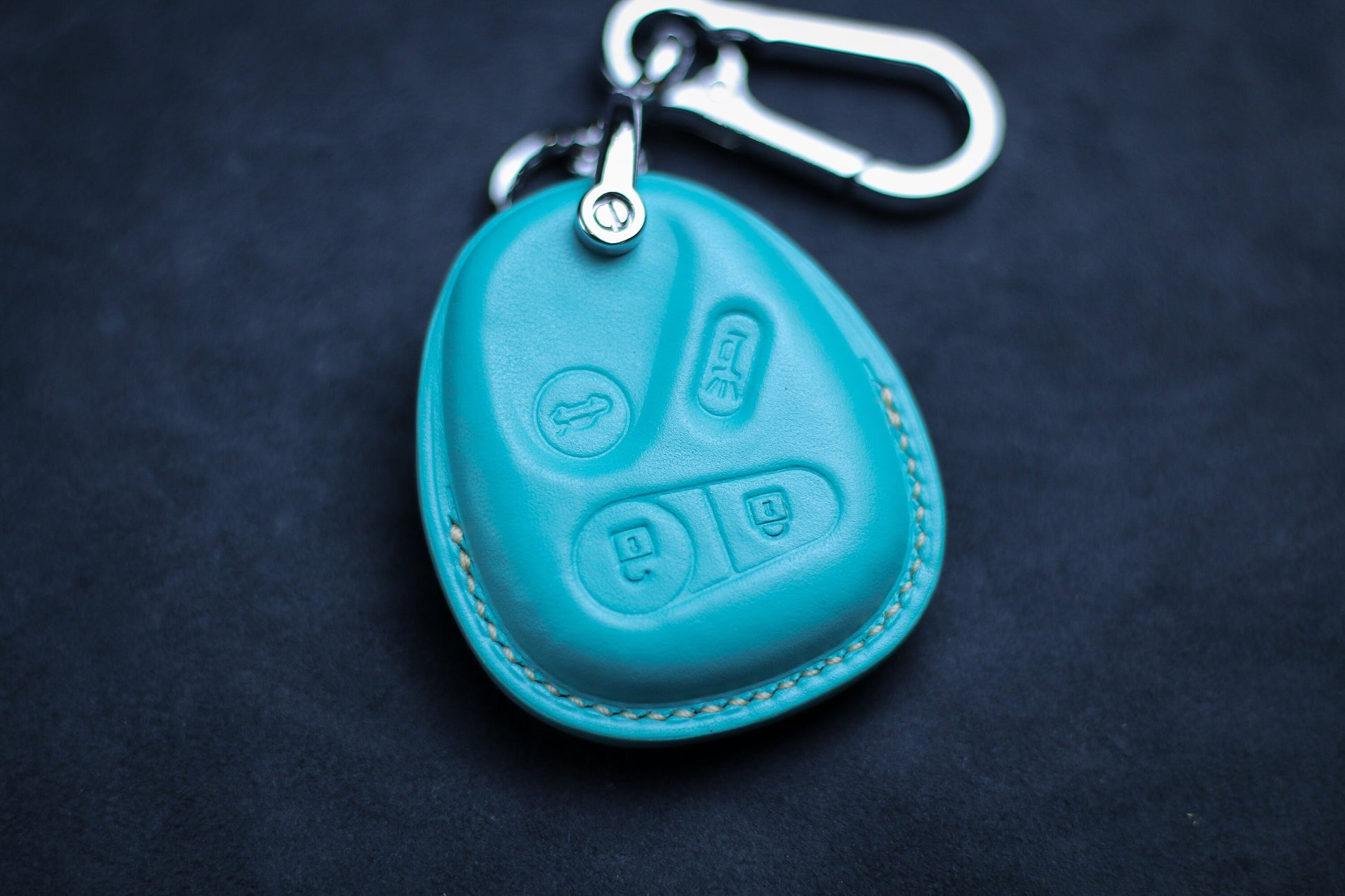 Leather Cover For Buickk Key Fob Enclave Allure Century Enclave LaCrosse LaSabre Lucerne Rainier Tarraza 2008 2009 2010 Denali Accessories