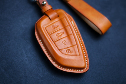 Custom Color Leather Key Fob Cover Case For Toyotas GR Supra A90 GR86 2019 2020 2021 Toyotas GR Supra A90 Mk4 Mk5 Remote Holder Supra