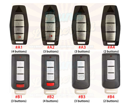 2023 Outlander Key Fob Cover 2024 Pajero Montero 2020 Triton Remote ASX RVR L200 Eclipse Xpander Attrage Fob Leather Case Accessories