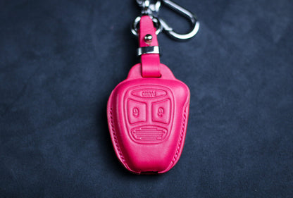 Pink Cute Cover For Wrangler Dodgee 2008 Ramm Caravan Durango Avenger Patriot Liberty Chryslerr Aspen Key Fob Case Leather Remote Holder