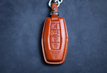 Key Cover For 2023 Outlander Phev Pajero Montero Sport Eclipse Cross Fob Case Mirage G4 Leather Triton Outlander Sport Remote Accessories