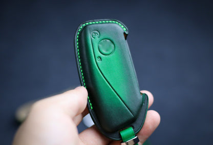 Cover for 2023 B.m.w 5 & 7 Series Smart Key Remote Leather Case Holster ix x7 i7 2023 B.m.w Accessories Keyless Key loop Keychain Lanyard