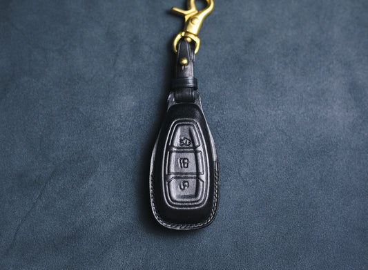 2014 Focus Key Fob Cover Leather 2018 2019 Escort Fiesta Crown Expedition Explorer Fusion Taurus Remote Case Focus Accessories