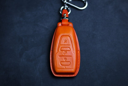 Key Case For aston Fob Cover Leather martin 2022 2023 2024 Aston DB9 DB11 martin Vantage Rapide Crystal DBX Keychain Keyless Remote Holder