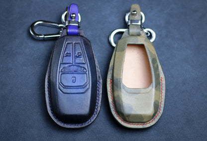 Key Case For aston Fob Cover Leather martin 2022 2023 2024 Aston DB9 DB11 martin Vantage Rapide Crystal DBX Keychain Keyless Remote Holder