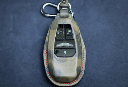 Key Cover for Aston DBX DB9 Martin Key Fob Case Leather 2022 2023 Aston DB11 Vantage martin Rapide Crystal Keychain Keyless Remote Holder